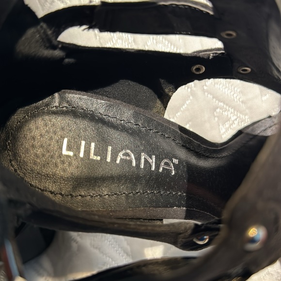 Liliana suede stiletto peep toe sandals with buckles size 9 - Picture 7 of 10